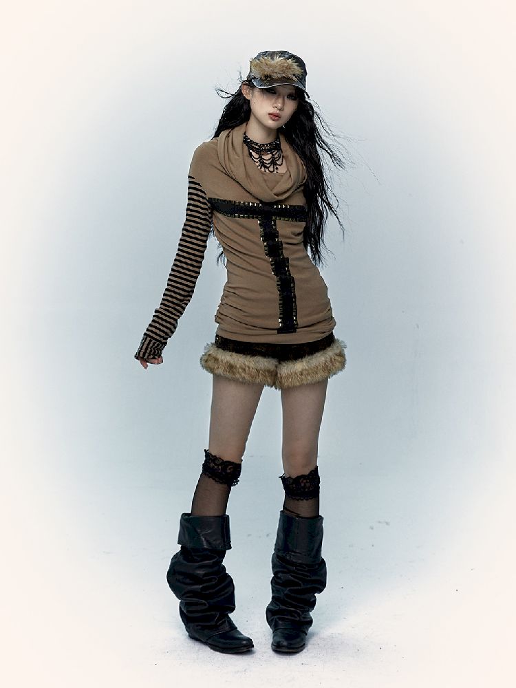 Striped Long Sleeve T-Shirt【s0000011216】