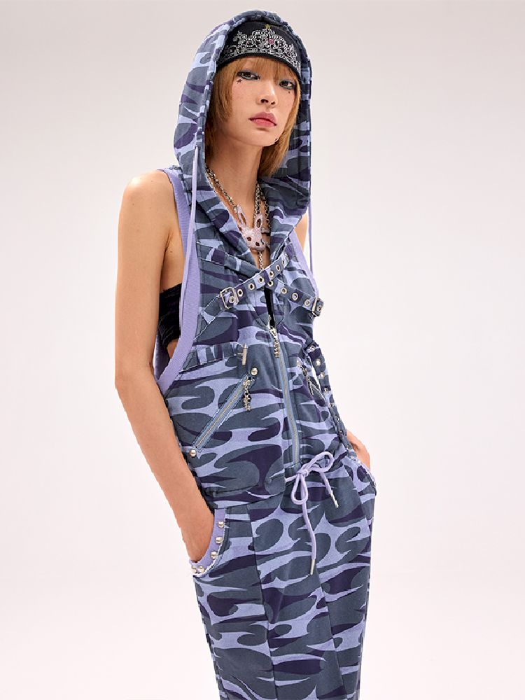 Totem Camouflage Squid Fishtail Dress【s0000012177】