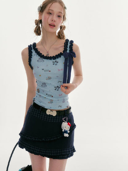 Printed Fungus Slim Camisole Top【s0000016622】