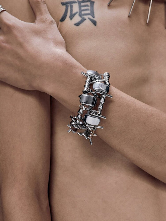 Futuristic Heavy Industry Punk Bracelet【s0000018813】