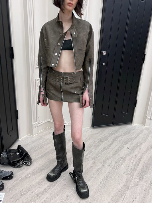 Japper R Button Short Japper T 스커트 [S0000006813]