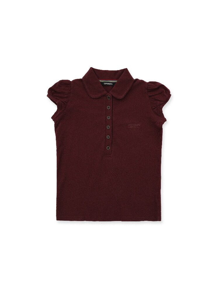 Webbing Polo Collar Slim T-Shirt【s0000016097】