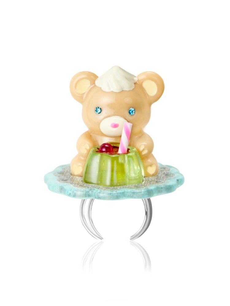 Pudding Bear Resin Colorful Earrings【s0000013353】