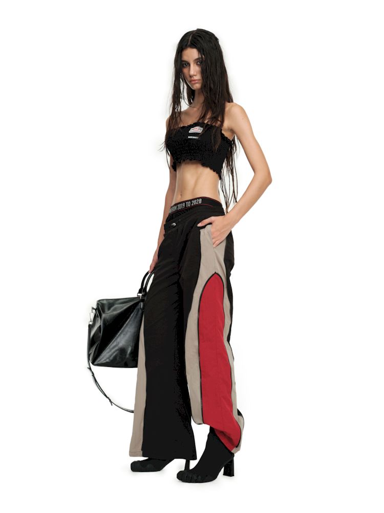 Double Waisted Colorblocked Sport Punch Pants【s0000009959】