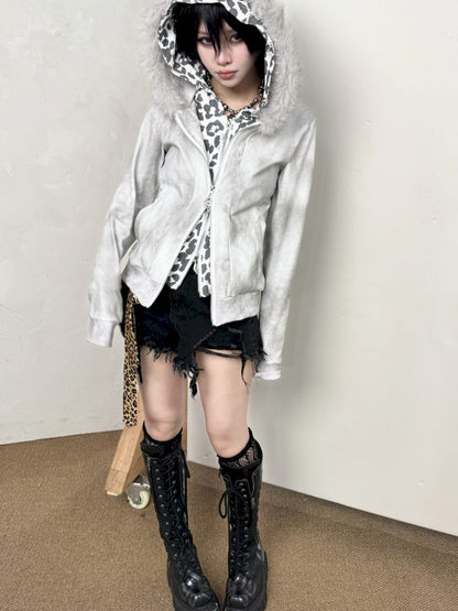 Spotted Fake Two Piece Sweatshirt【s0000013716】