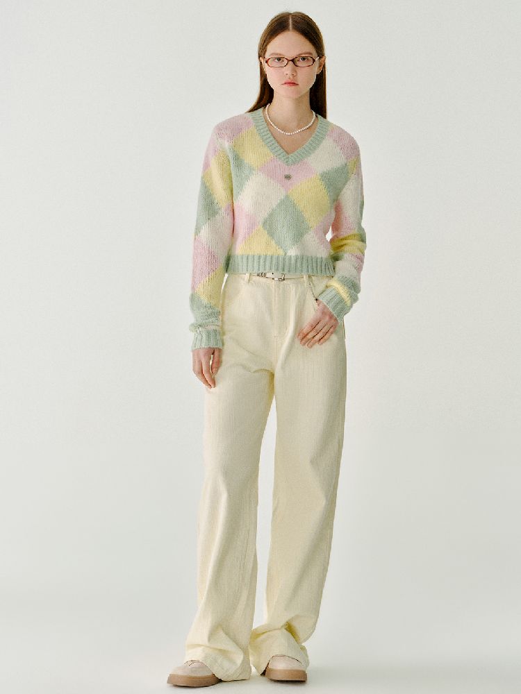 British Drop Shoulder Knit Sweater【s0000011967】