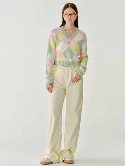 British Drop Shoulder Knit Sweater【s0000011967】