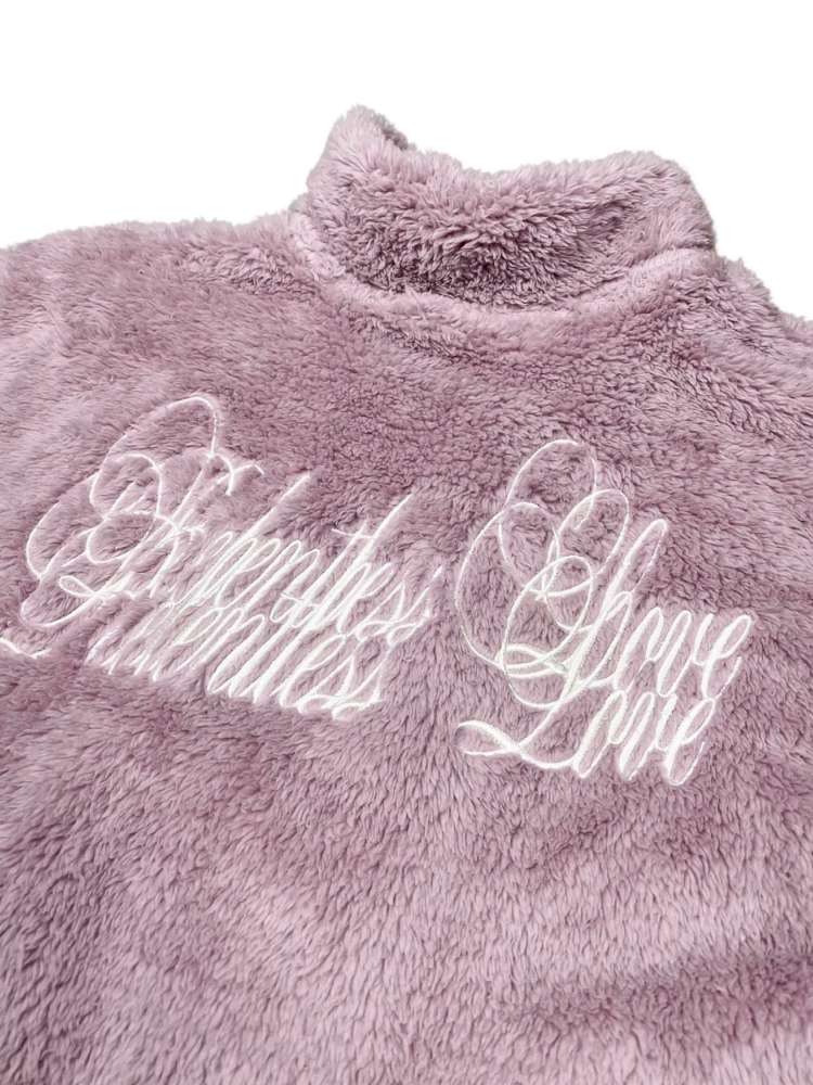 Embroidered Coral Fleece Pajamas Set【s0000014864】