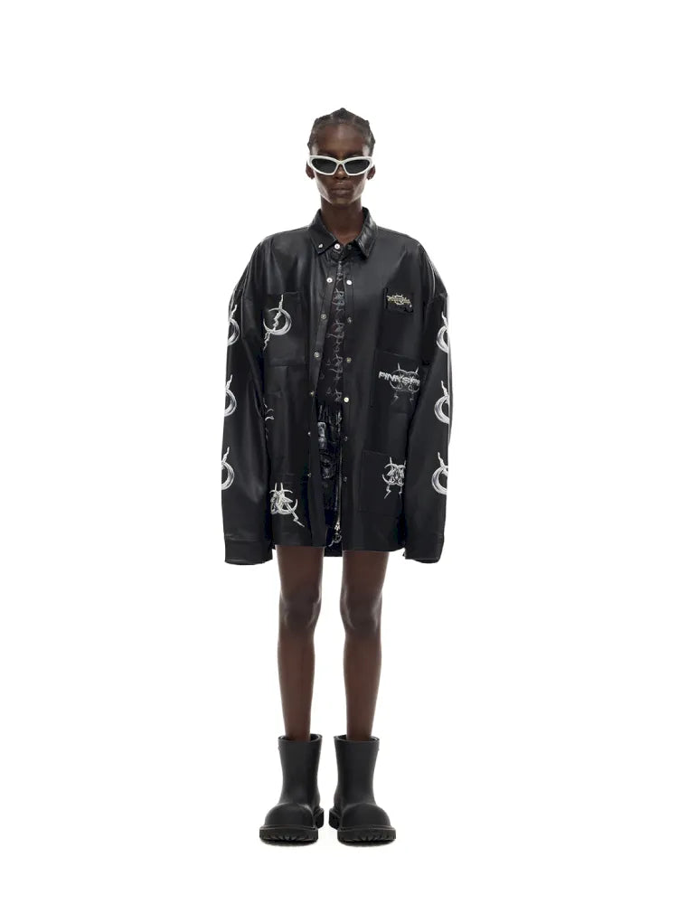 Mirror Concept PU Leather Jacket【s0000014002】