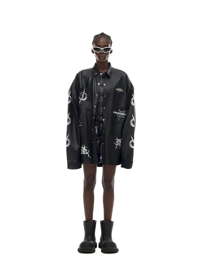 Mirror Concept PU Leather Jacket【s0000014002】