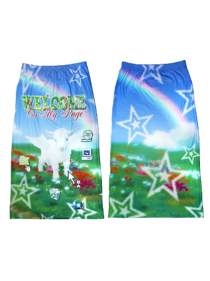 Reversible American Print Skirt【s0000016699】