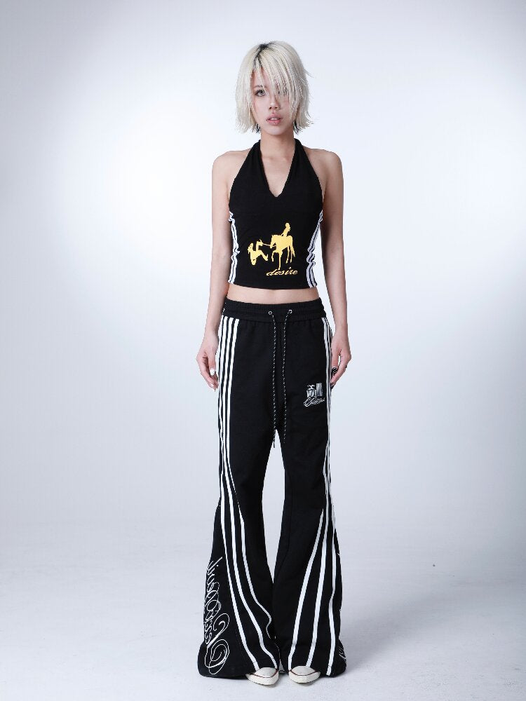 Black Gold Striped Strap Camisole【s0000016631】