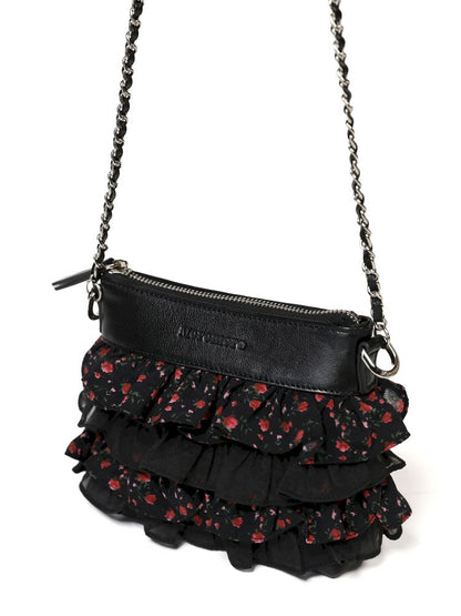 Embossed zipper chain sling bag【s0000012577】