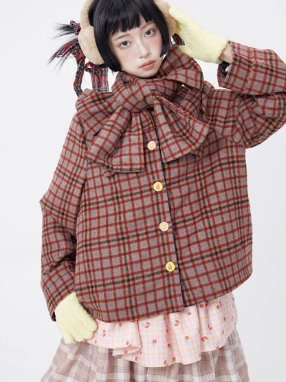 Showa retro cute girl blouse【s0000005582】