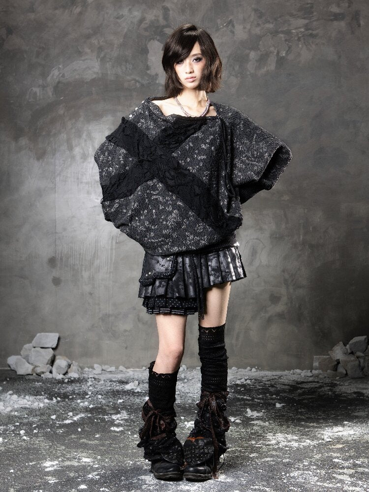 Cross Bat Sleeve Top【s0000015946】