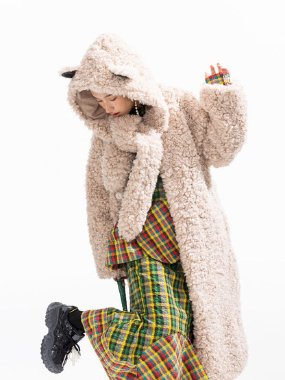 Hooded Cotton Clip Long Loose Jacket【s0000011311】