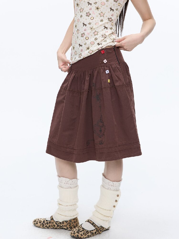 Retro Love Lock Vine Short Skirt【s0000016375】