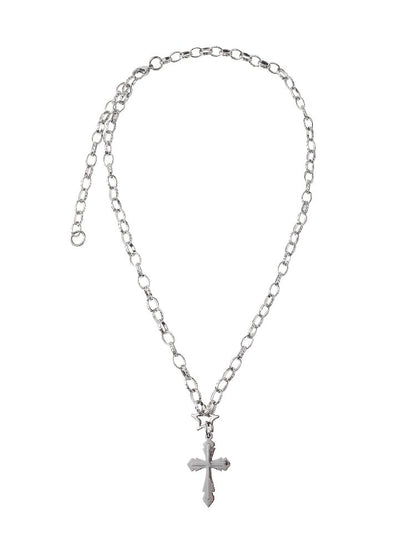 Titanium Steel Cross Clavicle Chain【s0000018988】