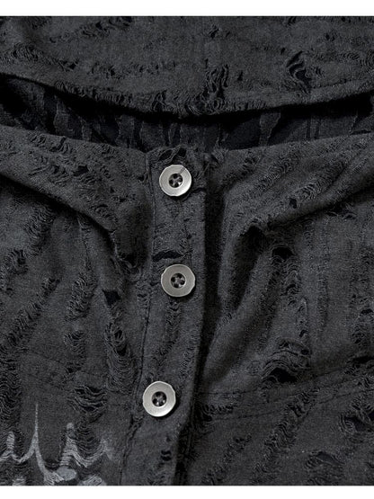 Backless Hooded Long Sleeve Bottom Top【s0000013469】