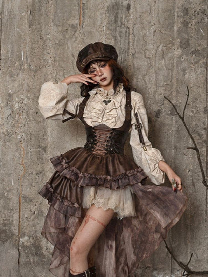 Chest Brace Strappy Trailing Skirt【s0000005226】