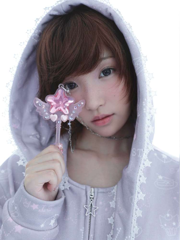 Dreamcore Star Wings Magic Wand Necklace【s0000014700】