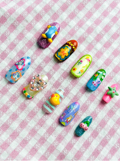 Millennium Flower Y2K Nail Art Sticker【s0000018366】