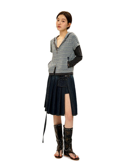 Tencel Wool Stripe Cardigan【s0000016418】