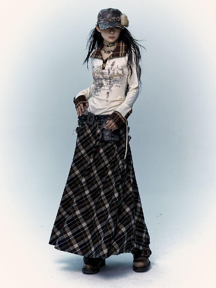 Long A-line Skirt【s0000011435】