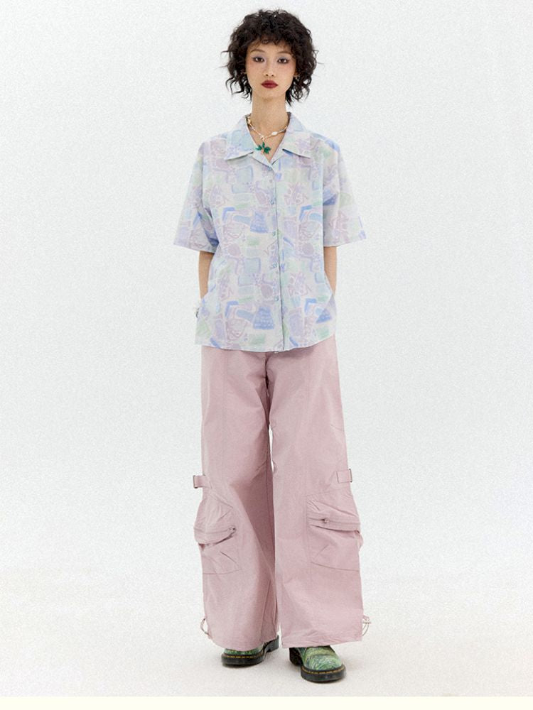 Full-print short-sleeved shirt【s0000012950】