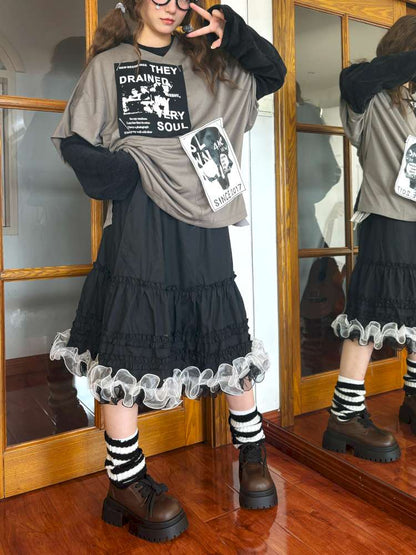 Dark Punk Chenille Two-Piece Set【s0000014622】