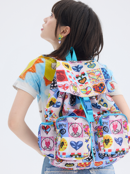 Heart Drawstring Shoulder Bag【s0000017703】