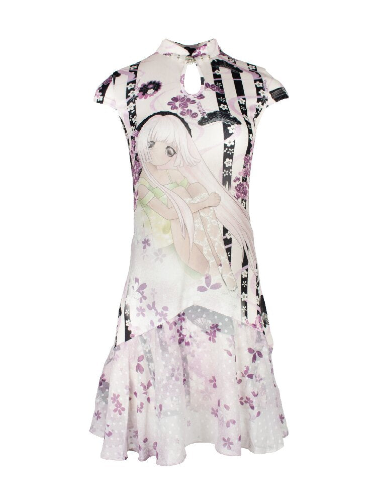 Vintage Pattern Cheongsam Dress【s0000018095】