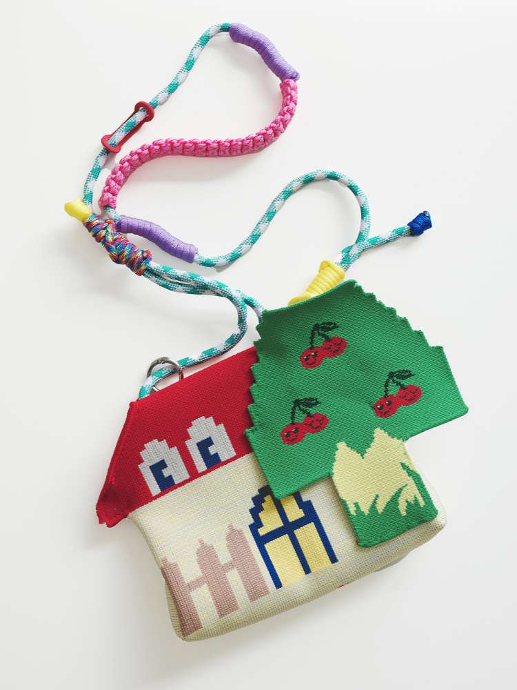 Red House Cherry Tree Knit Crossbody Bag【s0000014826】
