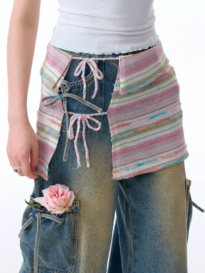 Striped Hem One Piece Knit Tie【s0000011684】