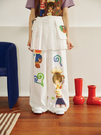 Forest Kitchen Printed Culottes【s0000018698】