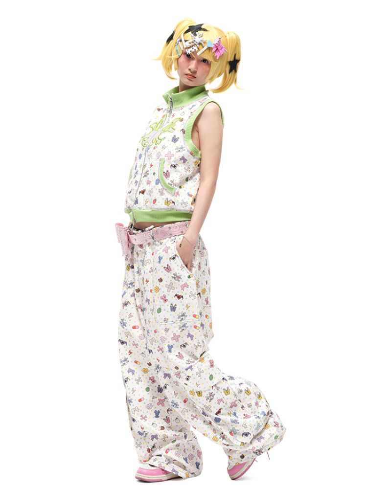 Sticker Printed Vest【s0000012592】