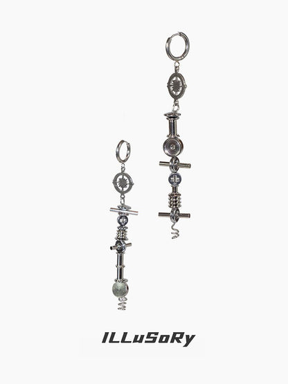 Mechanical Heavy Dark Punk Earrings【s0000018844】