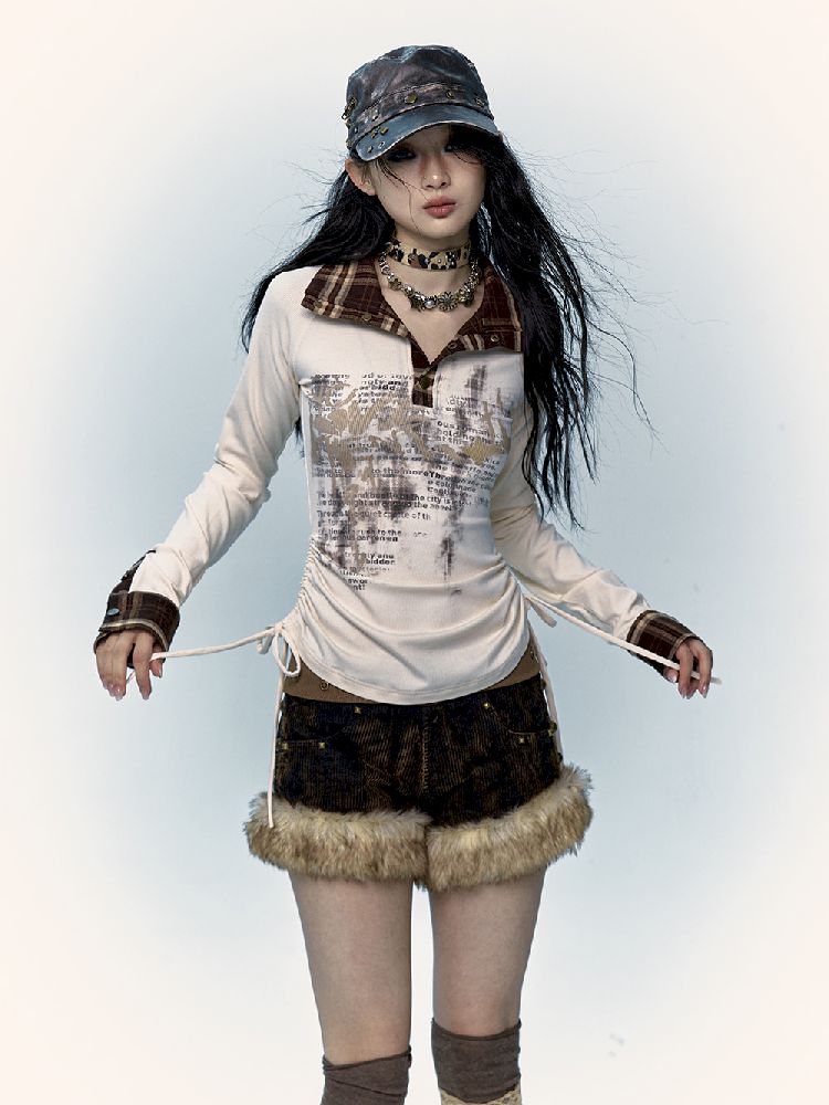 코듀로이 A- 라인 반바지 [S0000011430]