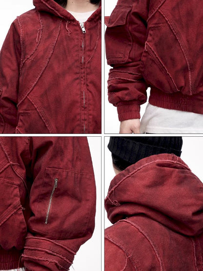 Raw Edge Short Cotton Jacket【s0000011355】