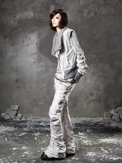 Stacked Collar Sweatshirt Jacket【s0000015952】