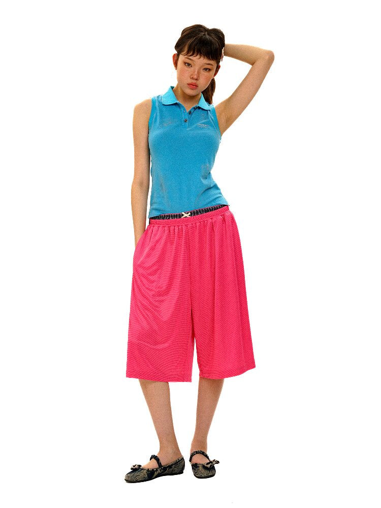Fake Two-Piece Mesh Shorts Pants【s0000017421】