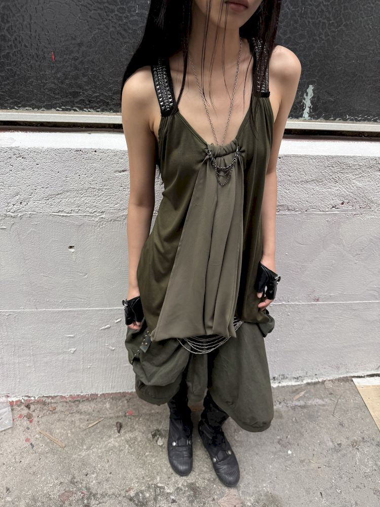 Loose A-line Y-shaped Doll Tank Top【s0000012711】