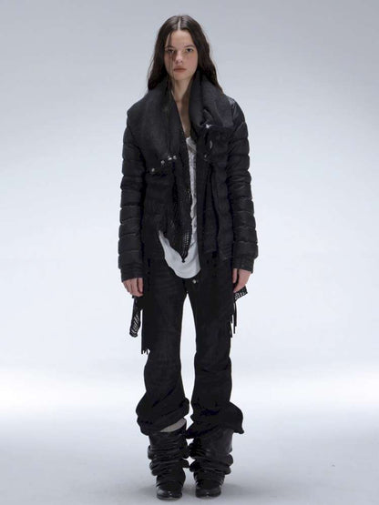 Original Pile Collar Slim Short Down Jacket【s0000014710】