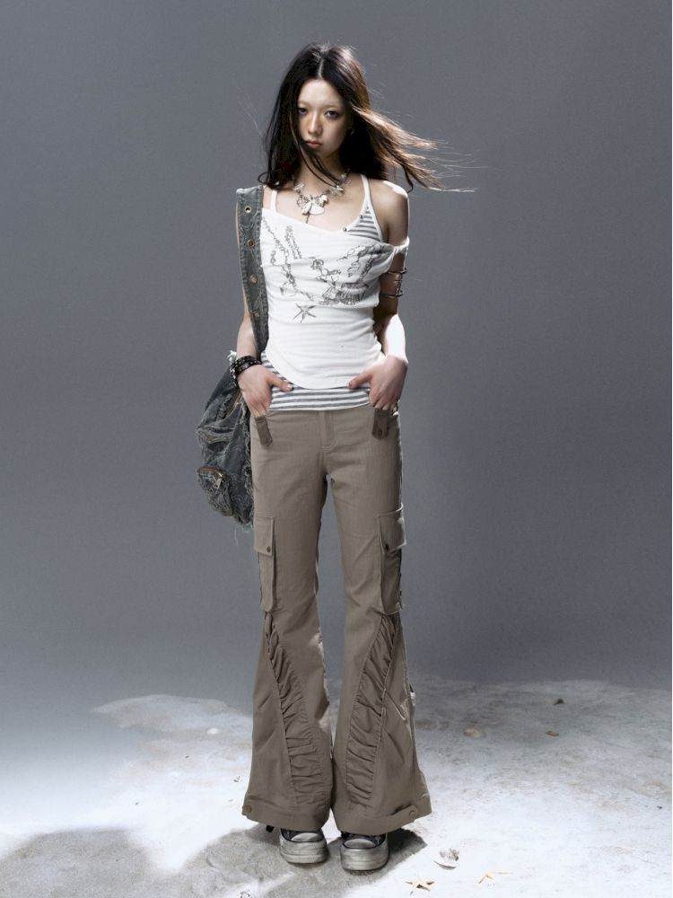 Striped Knit Cami Tank【s0000012628】