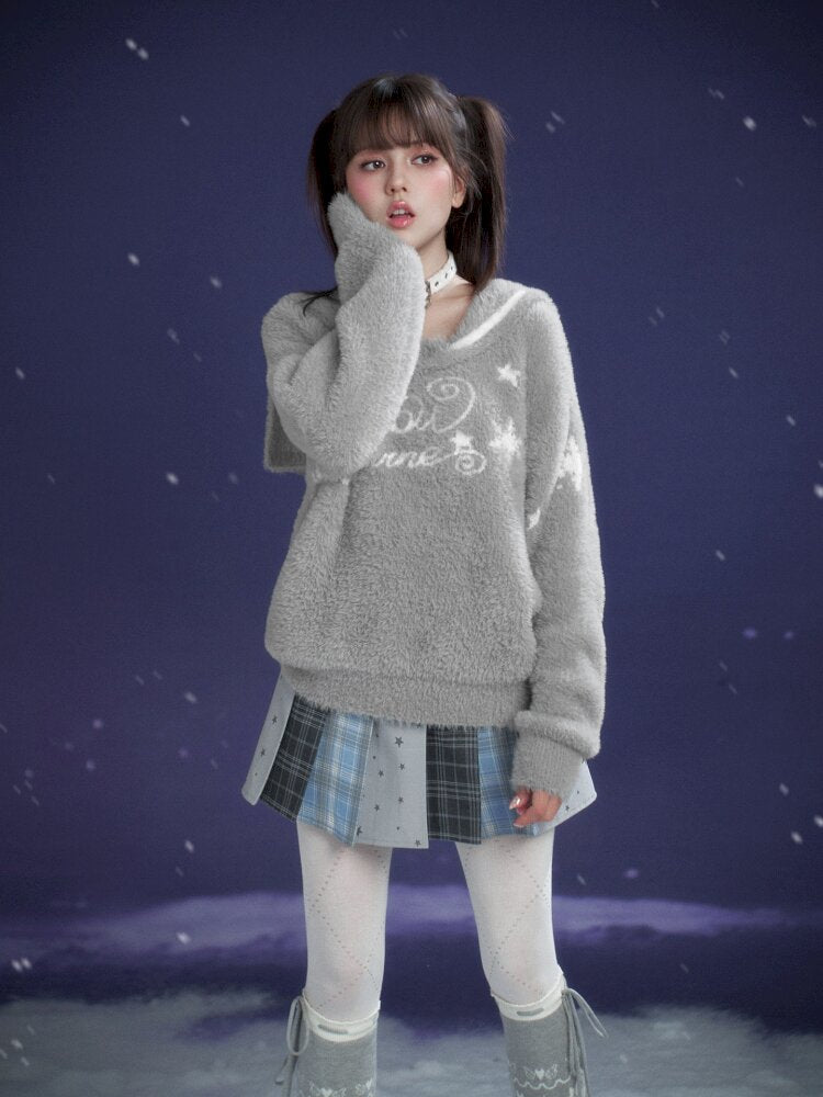 Star Gummy Splicing Pleated Skirt【s0000015438】