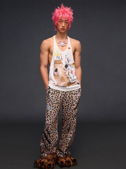 Cat Print Vest I Want Everything【s0000017296】