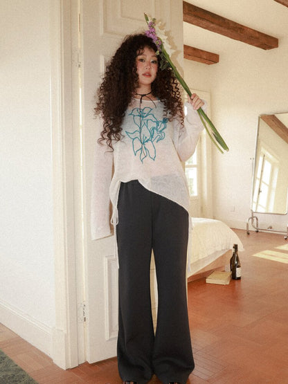 Twilight Printed Bell Bottoms【s0000015456】