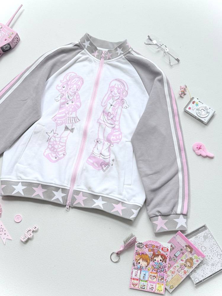 Stand-Up Collar Sportswear Hoodie Jacket【s0000014448】