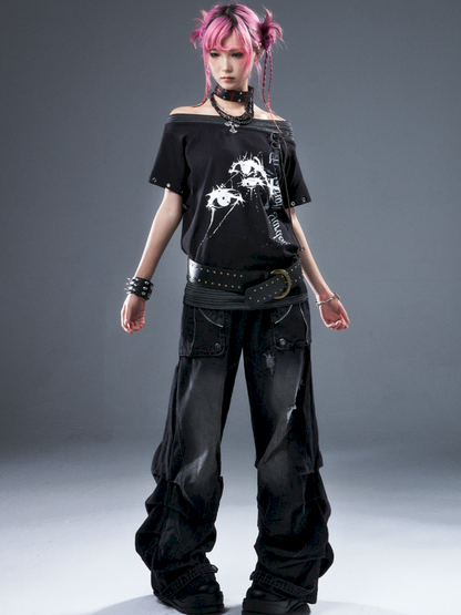 Casual loose-fitting top T-shirt【s0000012947】