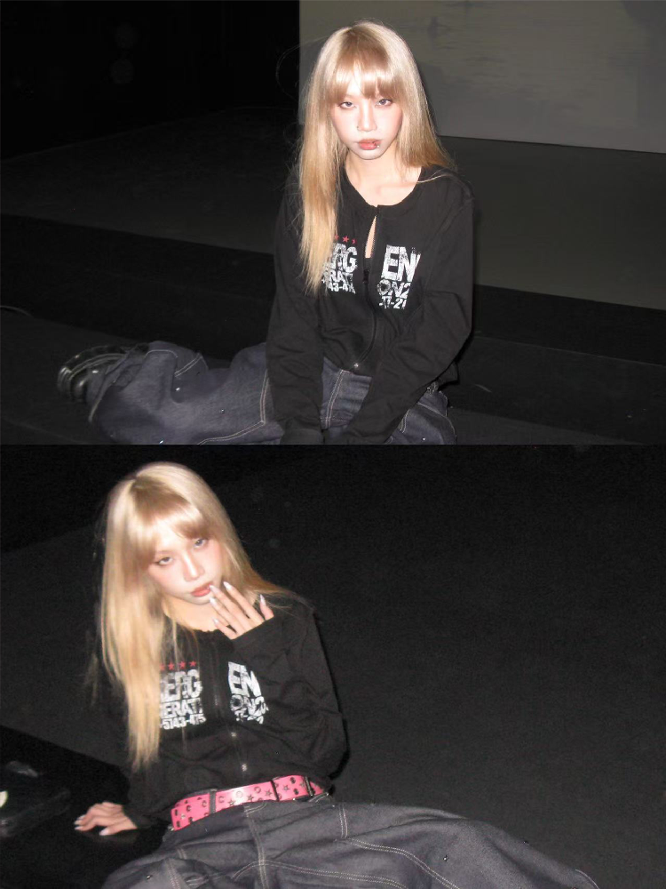 Slogan Cotton Linen Long Sleeves【s0000018193】